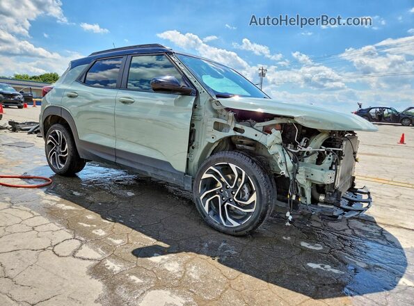 KL79MUSL7RB071916 2024 CHEVROLET TRAILBLAZER Зеленый Передняя правая четверть