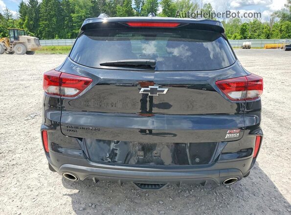 KL79MUSL8NB137173 2022 CHEVROLET TRAILBLAZER Black Rear view