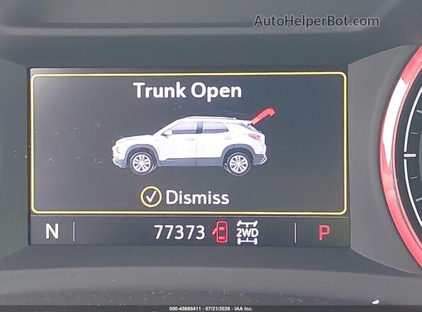 KL79MUSL9PB077293 2023 CHEVROLET TRAILBLAZER White 