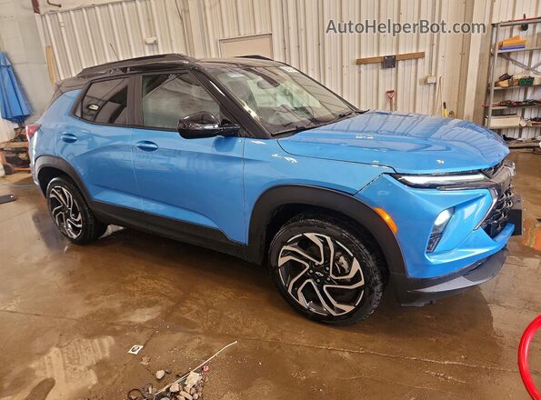 KL79MUSLXSB009710 2025 CHEVROLET TRAILBLAZER Blue Передня права чверть