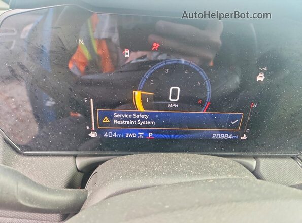 KL79MUSLXSB107717 2025 CHEVROLET TRAILBLAZER Blue ხელსაწყოთა პანელის ხედი
