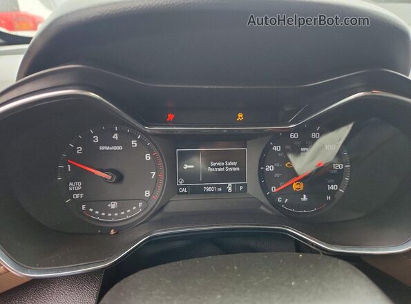 KL79MVSL2MB126822 2021 CHEVROLET TRAILBLAZER Blue ხელსაწყოთა პანელის ხედი