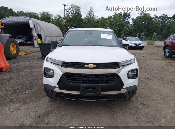 KL79MVSL2NB135831 2022 CHEVROLET TRAILBLAZER White Вид щитка приладів
