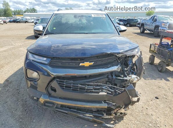 KL79MVSL3MB095497 2021 CHEVROLET TRAILBLAZER Blue Widok z przodu