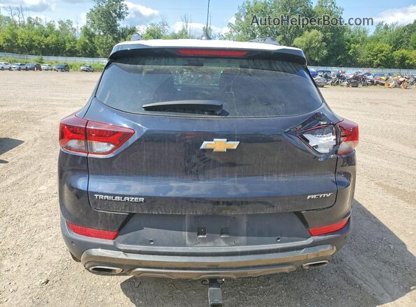 KL79MVSL3MB095497 2021 CHEVROLET TRAILBLAZER Blue Widok z tyłu