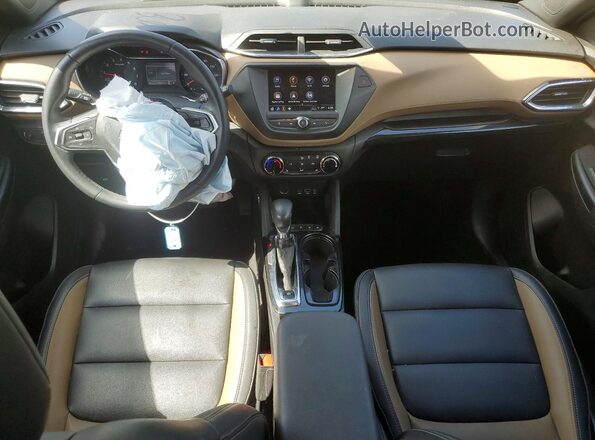 KL79MVSL3MB095497 2021 CHEVROLET TRAILBLAZER Blue Widok deski rozdzielczej