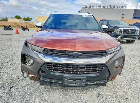 KL79MVSL3MB149588 2021 CHEVROLET TRAILBLAZER Orange Вид спереду