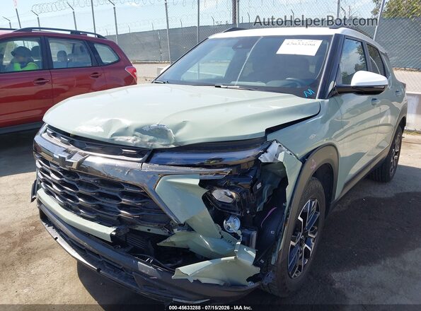 KL79MVSL4RB089845 2024 CHEVROLET TRAILBLAZER Зеленый Вид спереди