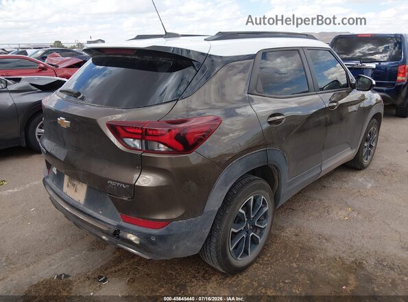 KL79MVSL5NB118778 2022 CHEVROLET TRAILBLAZER Brown Rear right