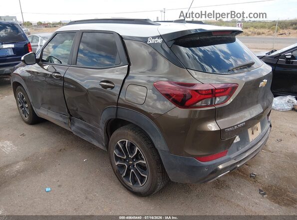 KL79MVSL5NB118778 2022 CHEVROLET TRAILBLAZER Brown Rear left