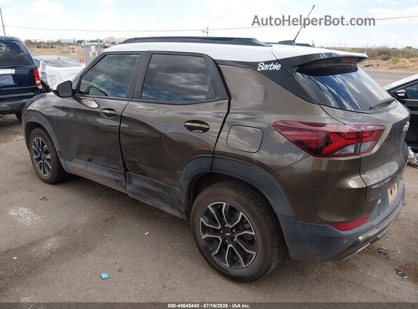 KL79MVSL5NB118778 2022 CHEVROLET TRAILBLAZER Brown 360 interior view