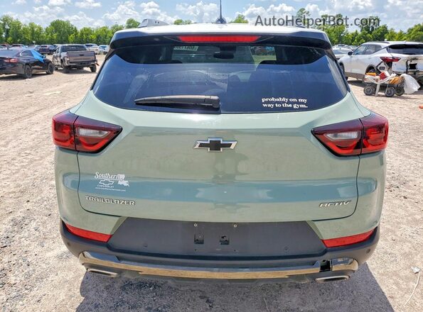 KL79MVSL7RB125883 2024 CHEVROLET TRAILBLAZER Green უკანა ხედი