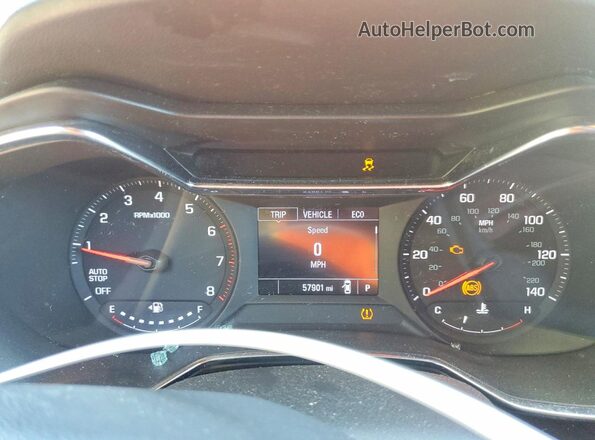 KL79MVSL8MB077481 2021 CHEVROLET TRAILBLAZER Orange Widok zestawu wskaźników