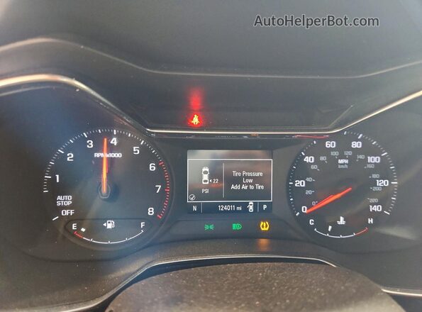 KL79MVSL8MB158884 2021 CHEVROLET TRAILBLAZER White Вид щитка приладів
