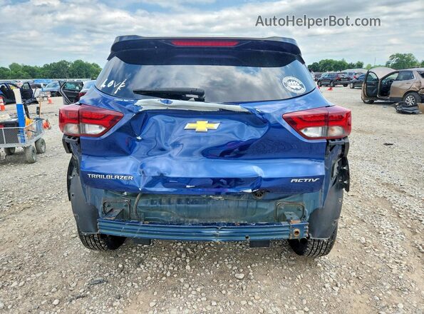 KL79MVSL8NB042666 2022 CHEVROLET TRAILBLAZER Blue Rear view