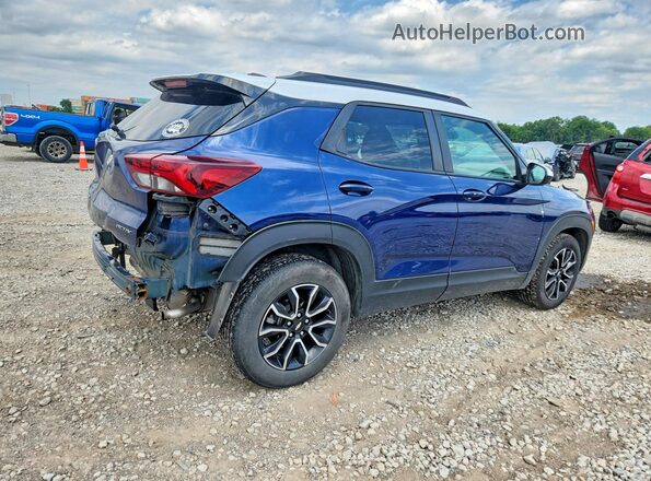 KL79MVSL8NB042666 2022 CHEVROLET TRAILBLAZER Blue Rear right