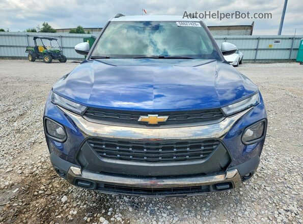 KL79MVSL8NB042666 2022 CHEVROLET TRAILBLAZER Blue Front view