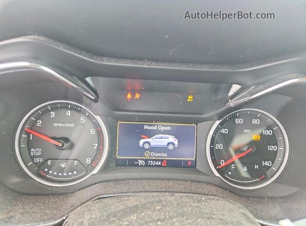 KL79MVSL9NB125166 2022 CHEVROLET TRAILBLAZER White Սարքավորումների վահանակի տեսք