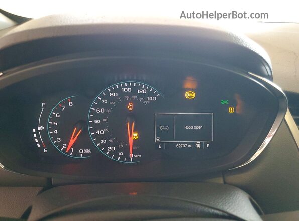KL7CJKSB1JB579653 2018 CHEVROLET TRAX White Widok zestawu wskaźników