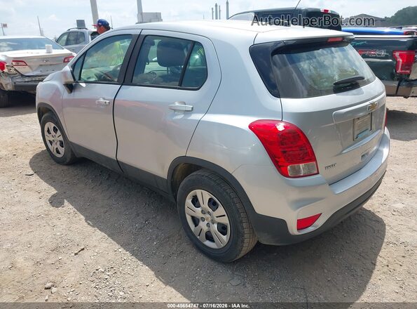 KL7CJKSB2JB612384 2018 CHEVROLET TRAX Silver Հետևի ձախ