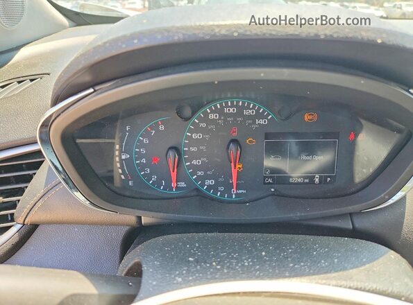 KL7CJKSB3HB225000 2017 CHEVROLET TRAX White Vista del cuadro de instrumentos