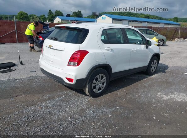 KL7CJKSB3JB703583 2018 CHEVROLET TRAX Белый Задняя правая четверть