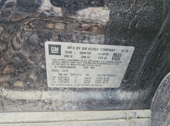 KL7CJKSB3LB042253 2020 CHEVROLET TRAX Black Vista del compartimento del motor