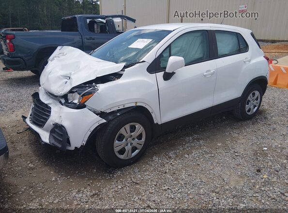KL7CJKSB4HB239357 2017 CHEVROLET TRAX White წინა მარცხენა ხედი სამი მეოთხედიდან