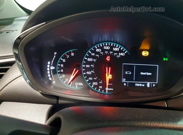 KL7CJKSB4JB722305 2018 CHEVROLET TRAX White Вид щитка приладів