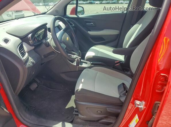 KL7CJKSB5LB343560 2020 CHEVROLET TRAX Red წინა სალონის ხედი