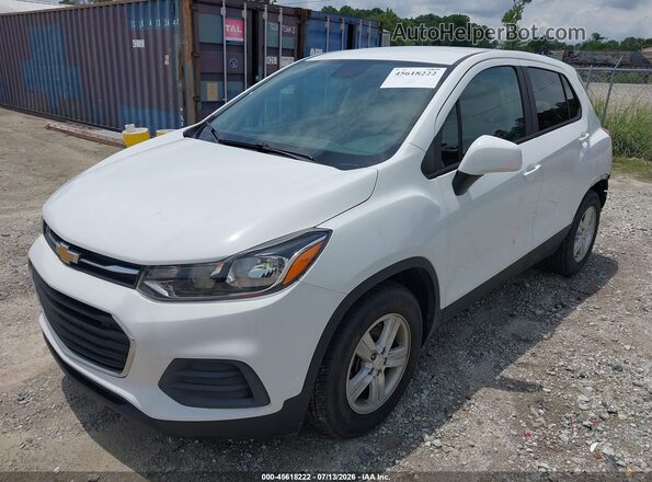 KL7CJKSB7LB038593 2020 CHEVROLET TRAX Белый Передняя левая четверть