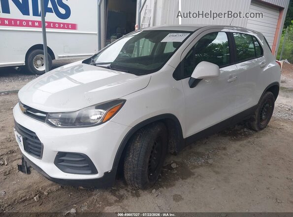 KL7CJKSB8JB570559 2018 CHEVROLET TRAX White Vista tres cuartos delantera izquierda