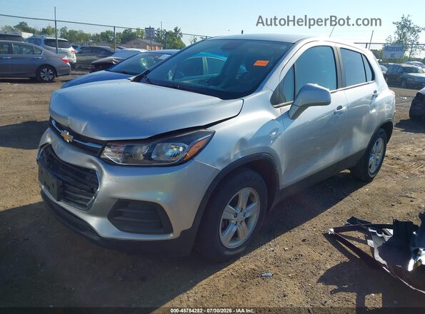 KL7CJKSB8LB029563 2020 CHEVROLET TRAX Silver წინა მარცხენა ხედი სამი მეოთხედიდან