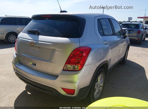 KL7CJKSB8LB039607 2020 CHEVROLET TRAX Silver Tył prawy