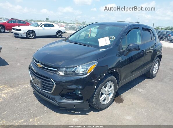 KL7CJKSB8MB314085 2021 CHEVROLET TRAX Black Առջևի ձախ երեք քառորդ տեսարան