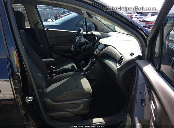 KL7CJKSB9LB328656 2020 CHEVROLET TRAX Черный Вид салона спереди