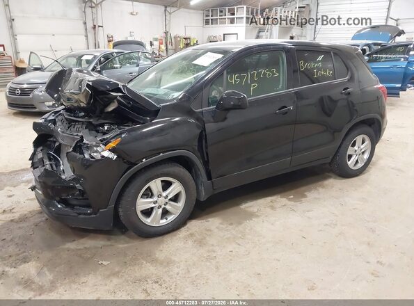 KL7CJKSBXLB021660 2020 CHEVROLET TRAX Black წინა მარცხენა ხედი სამი მეოთხედიდან