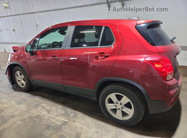 KL7CJKSBXMB337982 2021 CHEVROLET TRAX Burgundy Trasero izquierdo