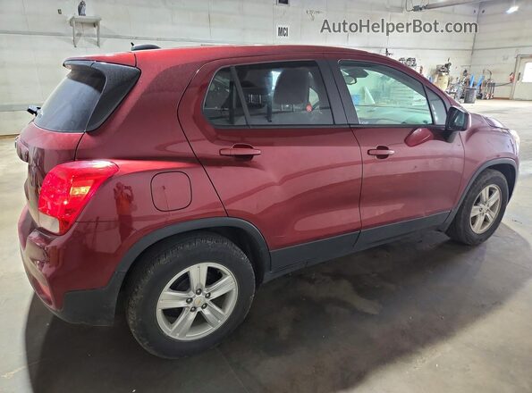 KL7CJKSBXMB337982 2021 CHEVROLET TRAX Burgundy Trasero derecho