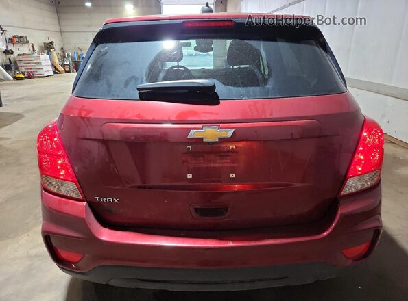 KL7CJKSBXMB337982 2021 CHEVROLET TRAX Burgundy Vista trasera