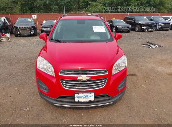 KL7CJLSB0GB739035 2016 CHEVROLET TRAX Red Widok zestawu wskaźników