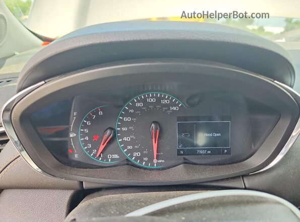 KL7CJLSB2LB345546 2020 CHEVROLET TRAX Brown Вид щитка приладів
