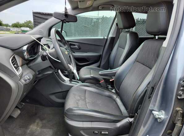 KL7CJLSB3KB931803 2019 CHEVROLET TRAX Gray წინა სალონის ხედი