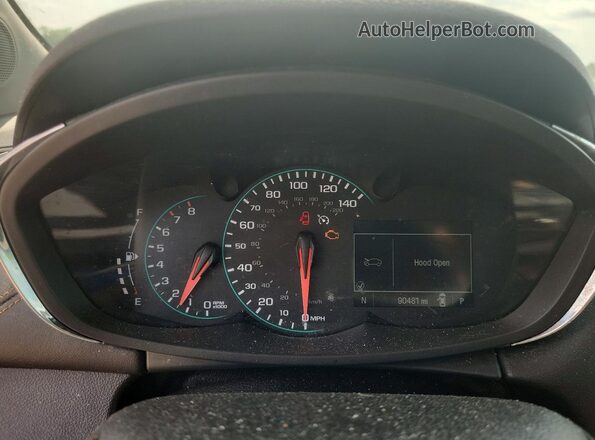 KL7CJLSB4JB618046 2018 CHEVROLET TRAX Gray Вид щитка приладів