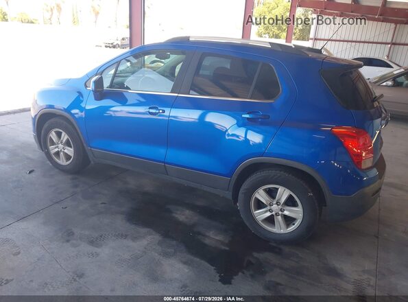 KL7CJLSB5GB761239 2016 CHEVROLET TRAX Blue Rear left