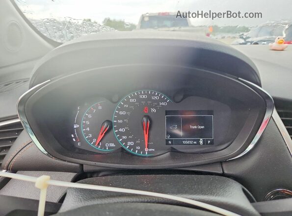 KL7CJLSB5JB617231 2018 CHEVROLET TRAX Black Vista del cuadro de instrumentos