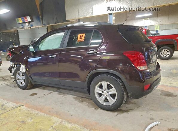 KL7CJLSB7LB349169 2020 CHEVROLET TRAX Burgundy Trasero izquierdo