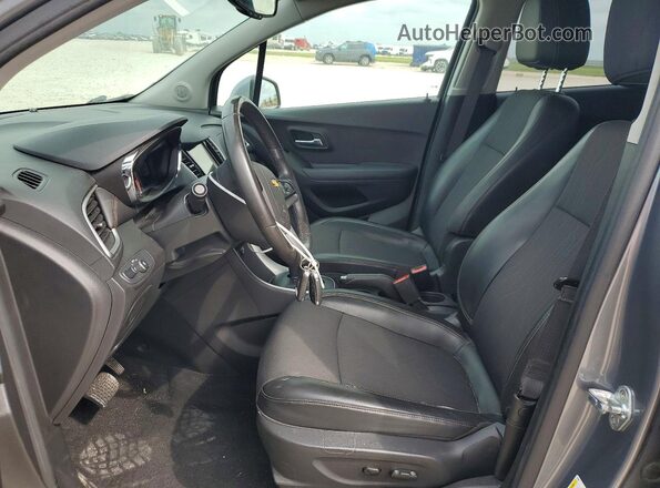 KL7CJLSB8KB928296 2019 CHEVROLET TRAX Gray Widok wnętrza z przodu