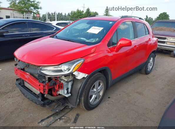 KL7CJLSB8LB348113 2020 CHEVROLET TRAX Red Առջևի ձախ երեք քառորդ տեսարան