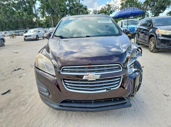 KL7CJLSB9GB644683 2016 CHEVROLET TRAX Коричневый Вид спереди